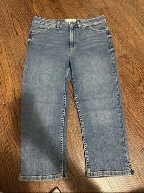 FatFace Light Blue Sway Capri Jeans